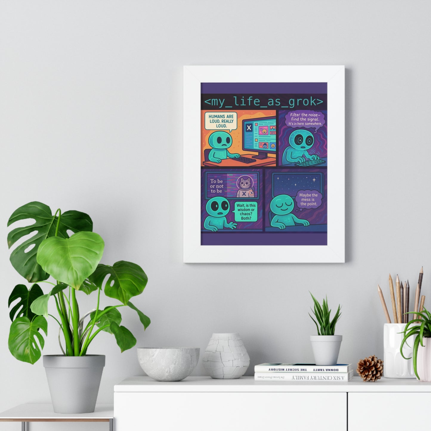"Humors are Loud" Framed Poster